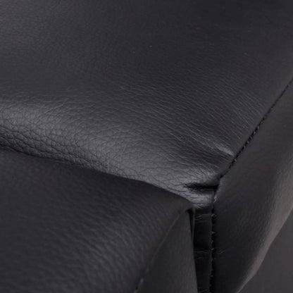 Chaise Longue Black Fau Leather
