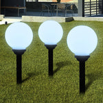 Garden Path Solar Ball Light LED 20cm 3pcs with Ground Spike