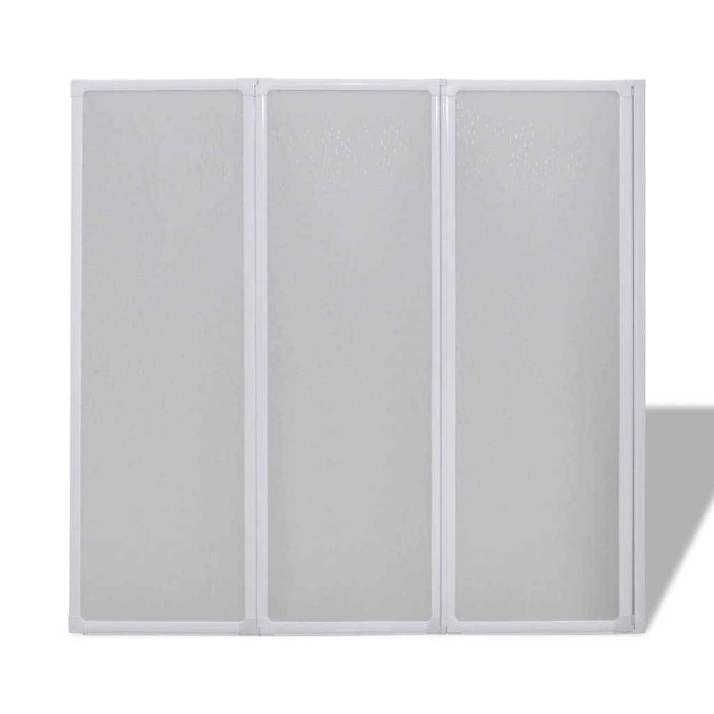 Shower Bath Screen Wall 3 Panels Foldable S