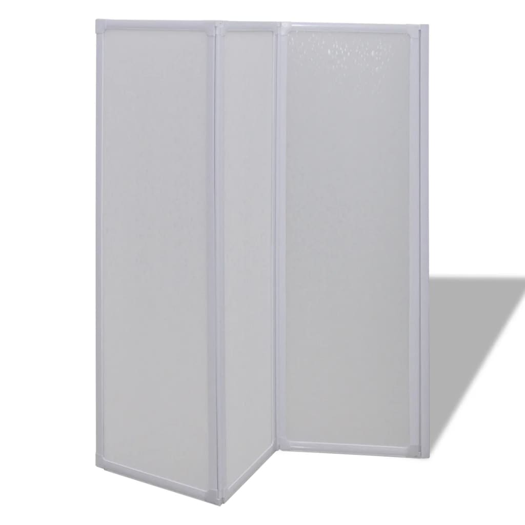 Shower Bath Screen Wall 3 Panels Foldable S