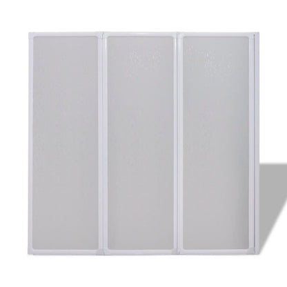 Shower Bath Screen Wall 3 Panels Foldable M