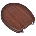 Toilet Seats with Hard Close Lids MDF Brown