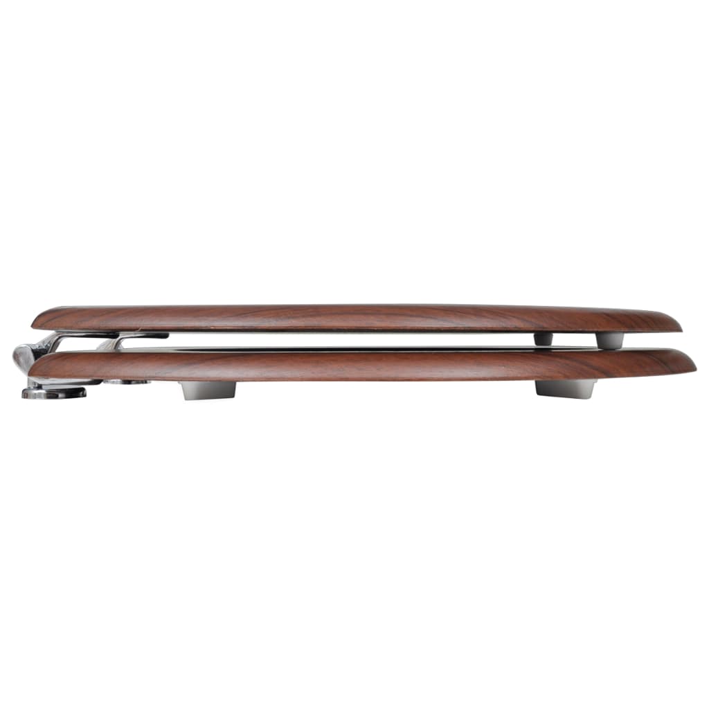 Toilet Seats with Hard Close Lids MDF Brown