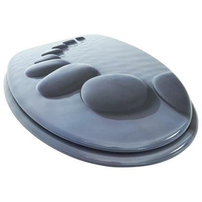 Toilet Seats with Hard Close Lids MDF Stones