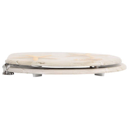 Toilet Seats with Hard Close Lids MDF Starfish