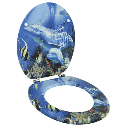 Toilet Seats with Hard Close Lids MDF Dolphins