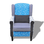 Armchair with Patchwork Design Fabric