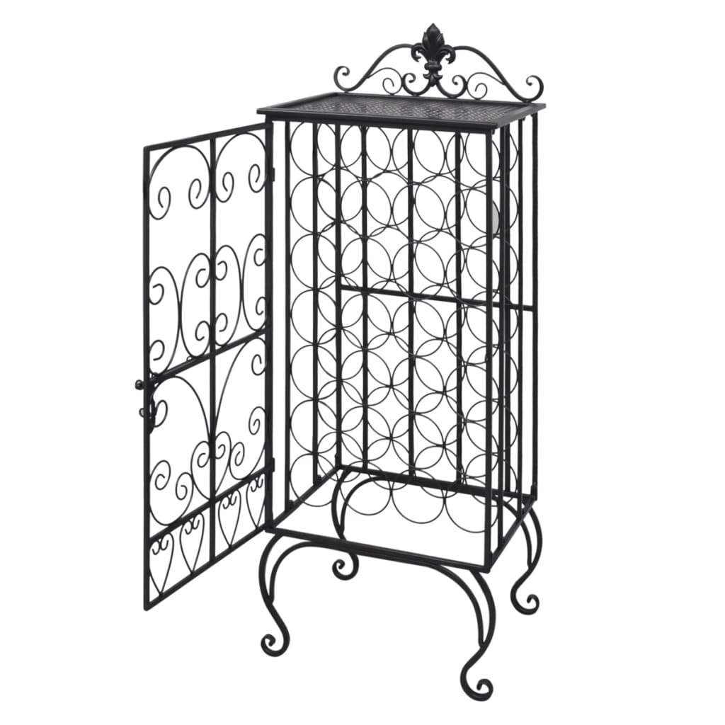 Wine Rack for 28 Bottles Metal - 47×35×111cm