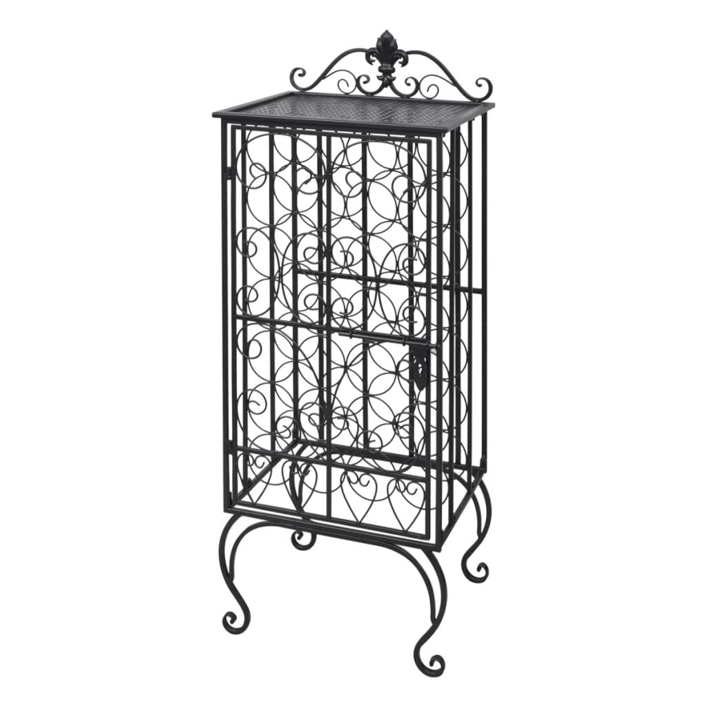 Wine Rack for 28 Bottles Metal - 47×35×111cm