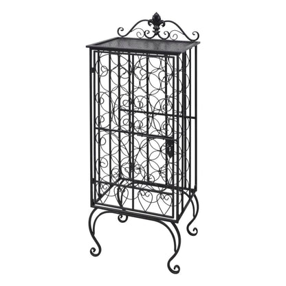 Wine Rack for 28 Bottles Metal - 47×35×111cm