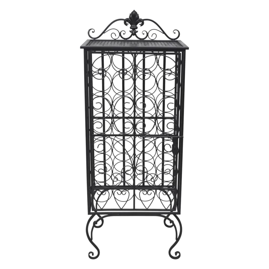 Wine Rack for 28 Bottles Metal - 47×35×111cm