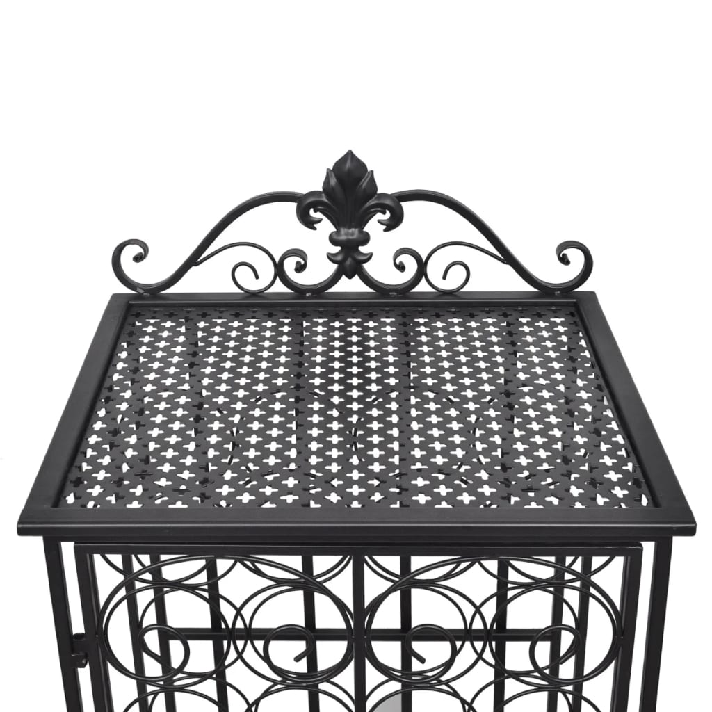 Wine Rack for 28 Bottles Metal - 47×35×111cm