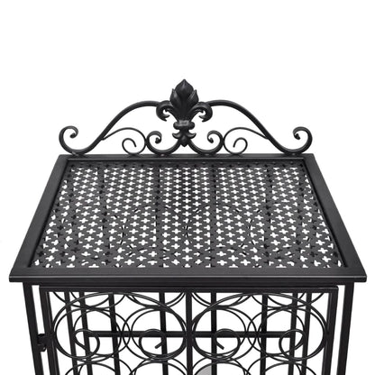 Wine Rack for 28 Bottles Metal - 47×35×111cm