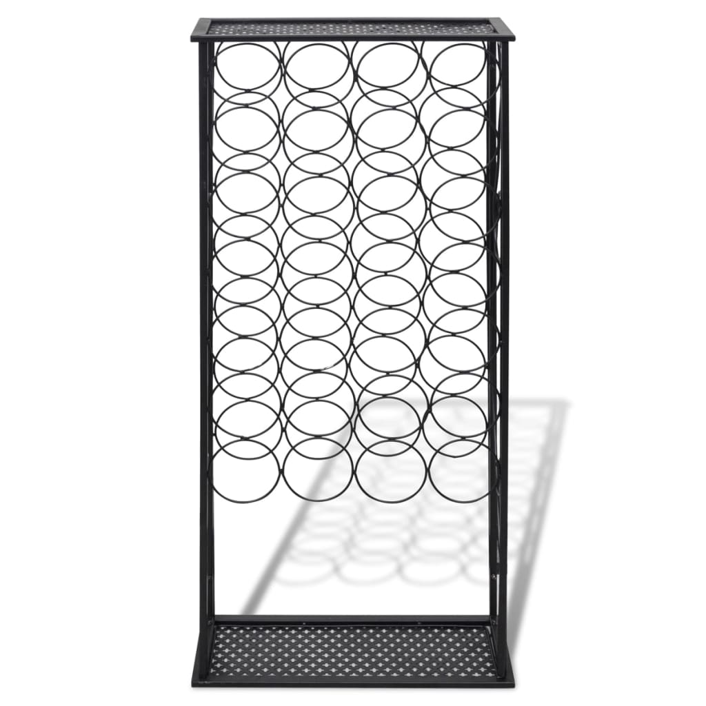 Wine Rack for 28 Bottles Metal - 47.5×21×100cm