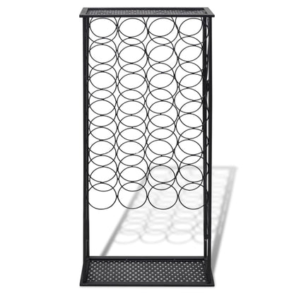 Wine Rack for 28 Bottles Metal - 47.5×21×100cm