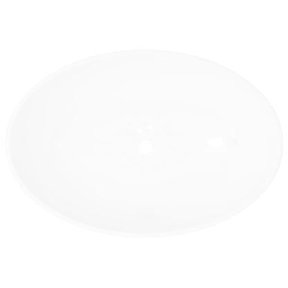 Luxury Ceramic Basin Oval-shaped Sink White  M