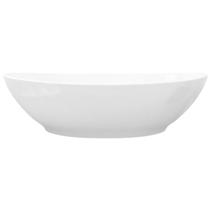 Luxury Ceramic Basin Oval-shaped Sink White  M