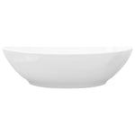 Luxury Ceramic Basin Oval-shaped Sink White  M