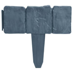 Plastic Garden Lawn Fence 10m 41pcs Stone Look Yard Outdoor Border