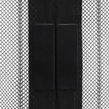 Insect Door Curtain  2 pcs Magnet Black