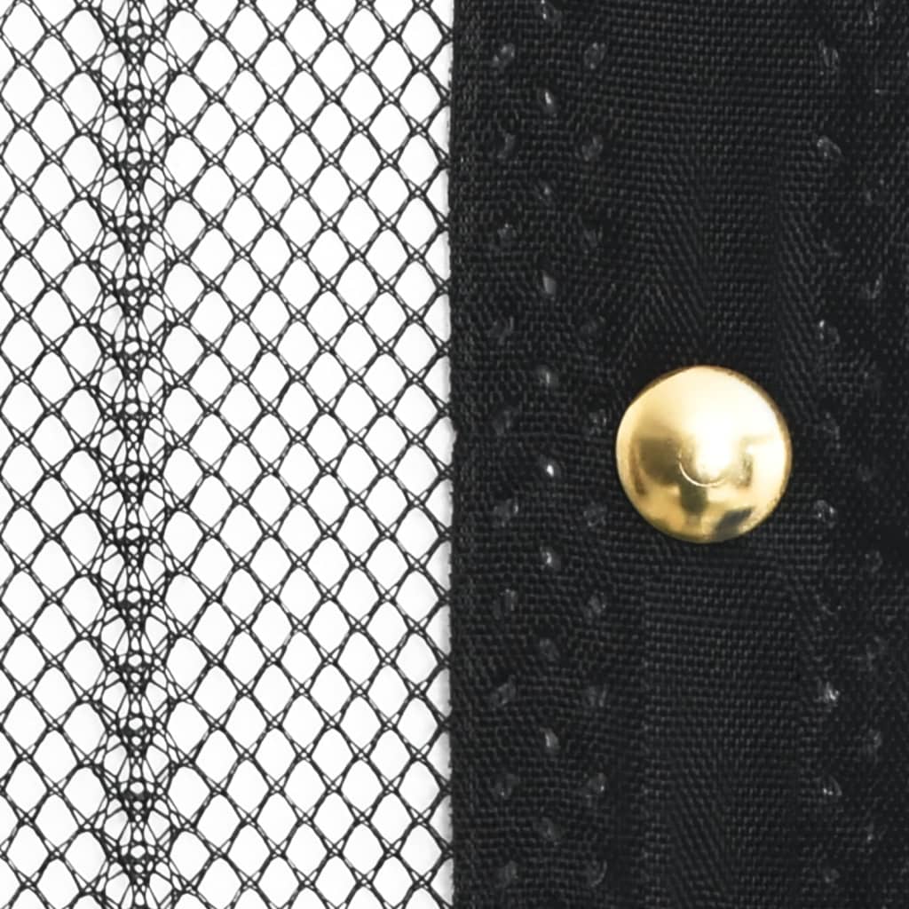 Insect Door Curtain  2 pcs Magnet Black
