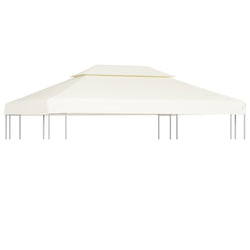 Water-proof Gazebo Cover Canopy  - Cream White