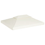 Water-proof Gazebo Cover Canopy  - Cream White