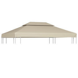 Water-proof Gazebo Cover Canopy Replacement  Beige
