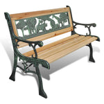 Children Garden Bench 80 cm Wood
