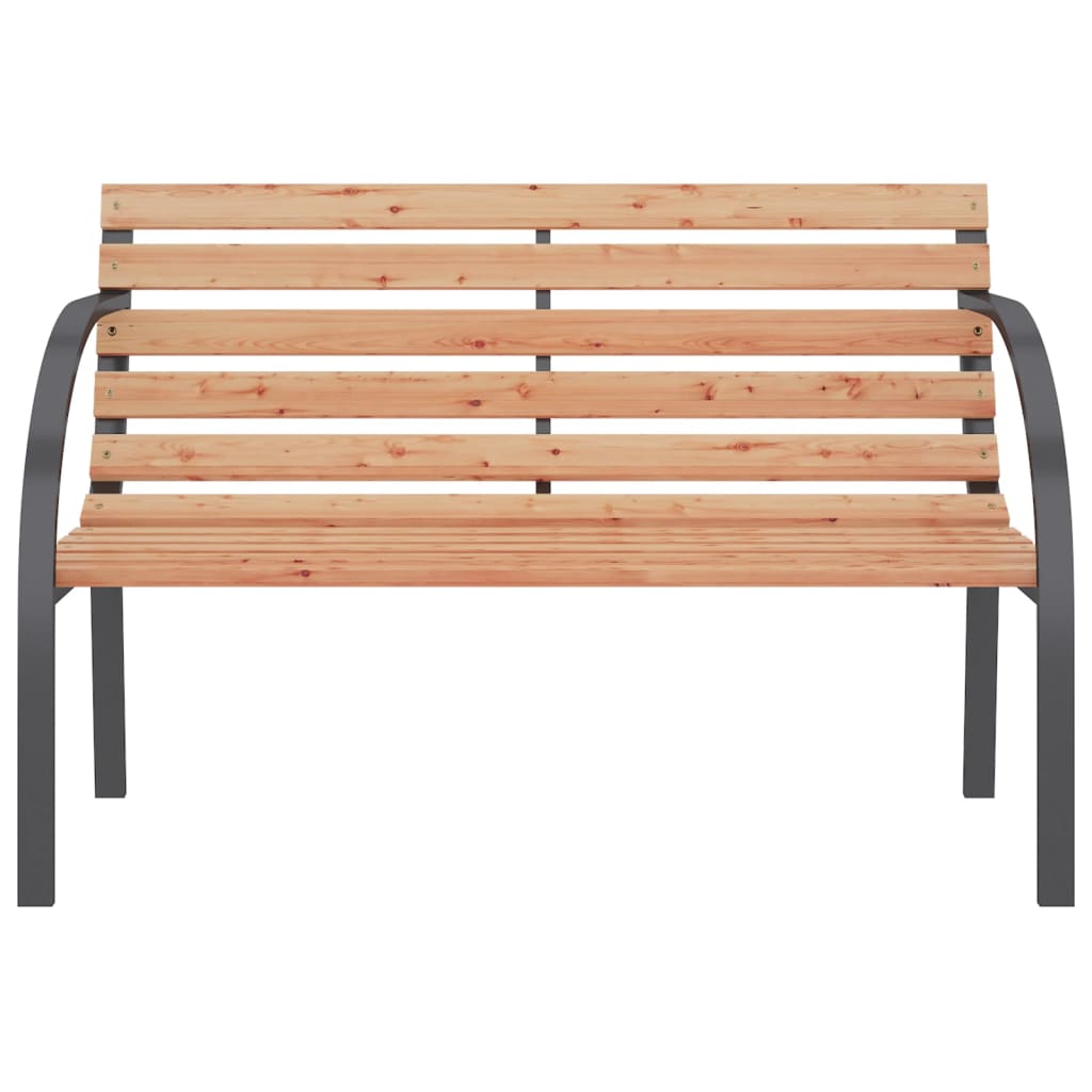 Garden Bench 112 cm Wood and Iron