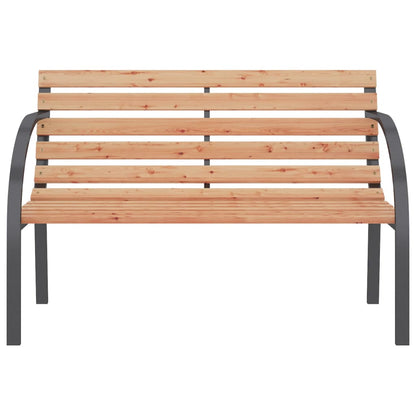 Garden Bench 112 cm Wood and Iron