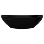 Luxury Ceramic Basin Oval-shaped Sink Black
