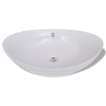 Luxury Ceramic Basin Oval with Overflow