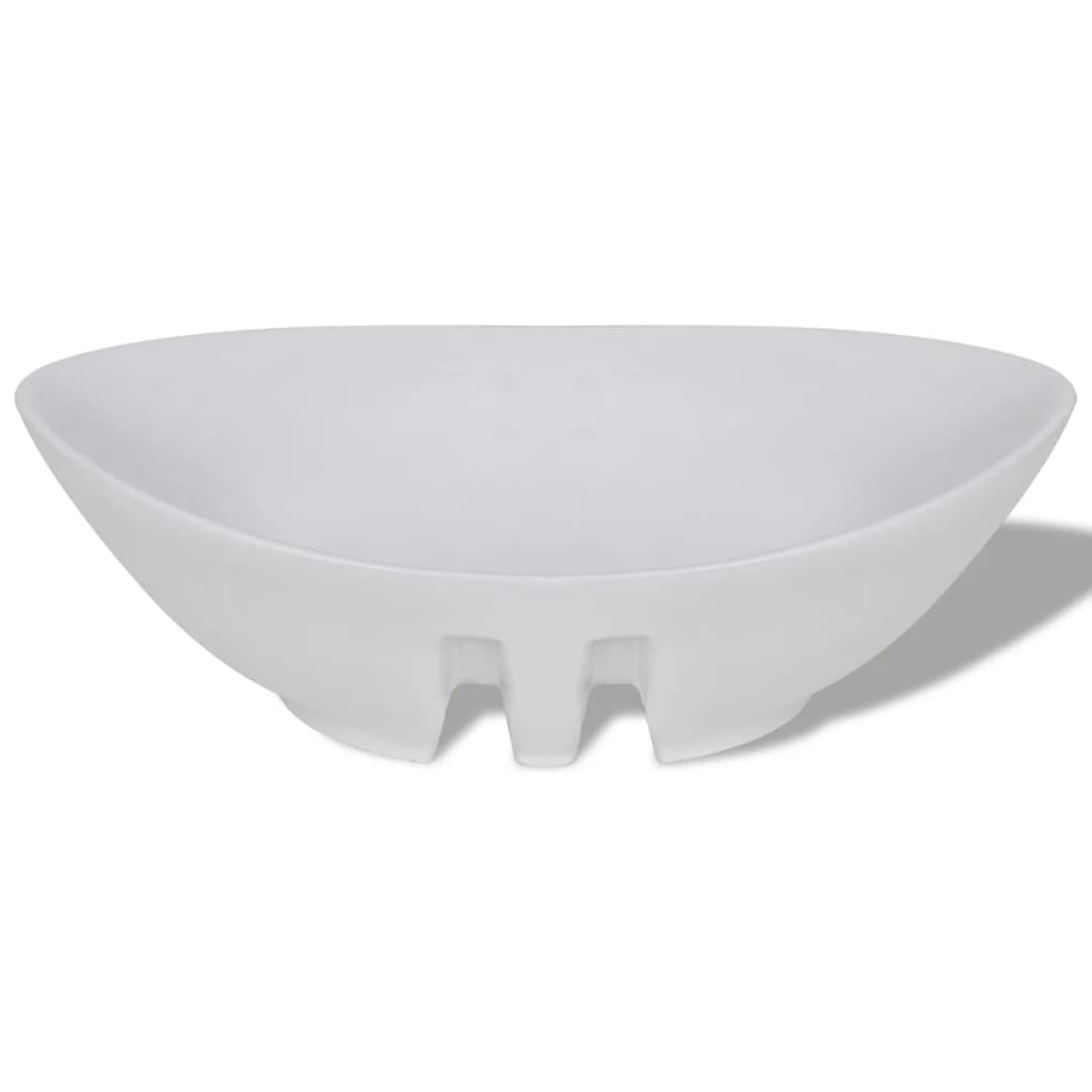 Luxury Ceramic Basin Oval with Overflow