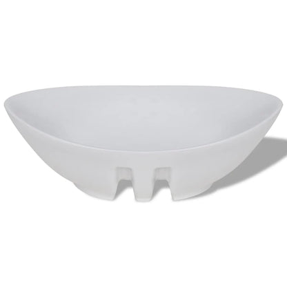 Luxury Ceramic Basin Oval with Overflow