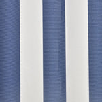 Awning Top Sunshade Canvas Blue & White S