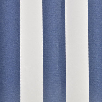 Awning Top Sunshade Canvas Blue & White M