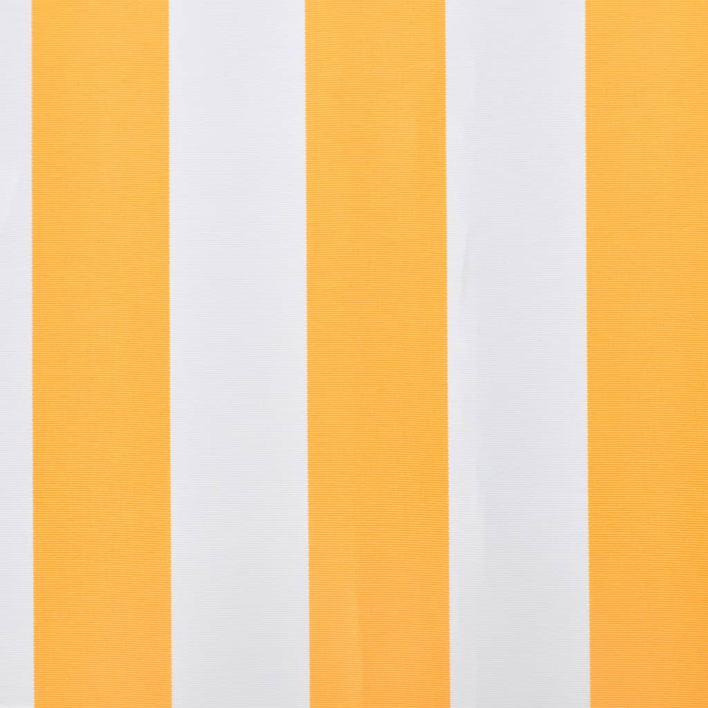 Awning Top Sunshade Canvas Yellow & White S