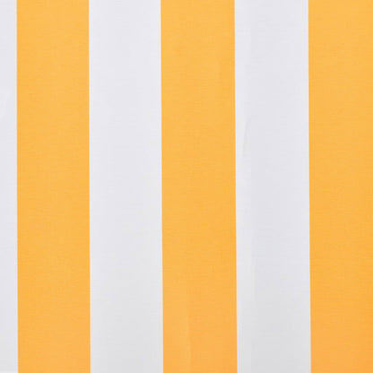 Awning Top Sunshade Canvas Yellow & White S