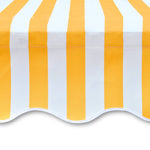 Awning Top Sunshade Canvas Yellow & White S