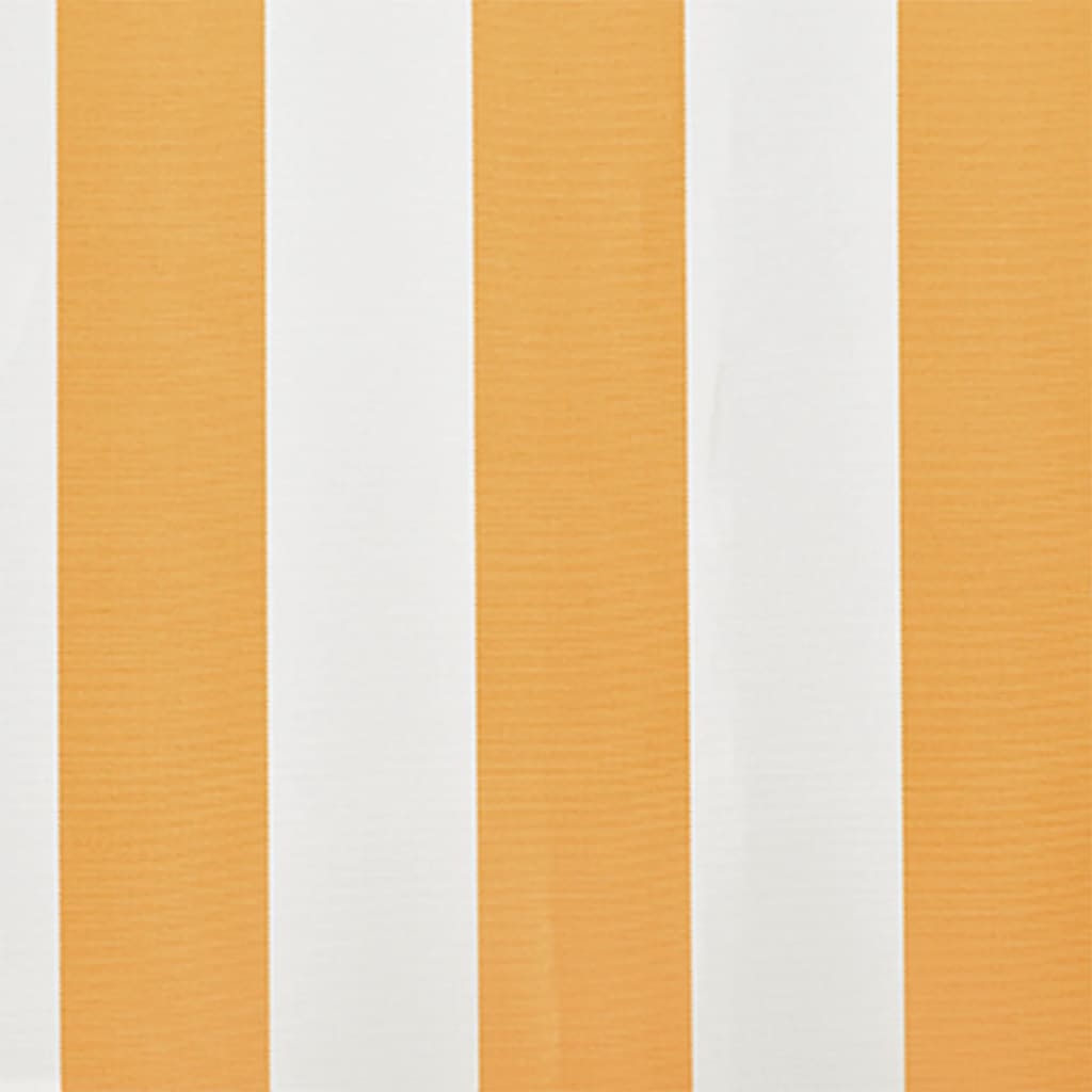 Awning Top Sunshade Canvas Yellow & White  M