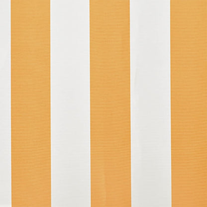 Awning Top Sunshade Canvas Yellow & White  M