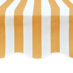 Awning Top Sunshade Canvas Yellow & White L
