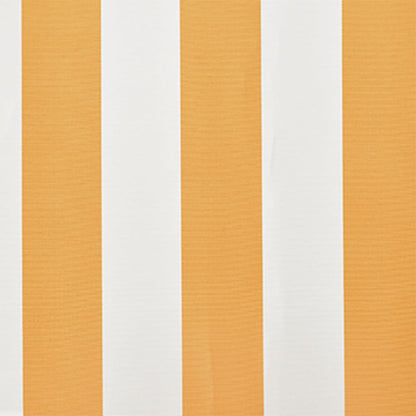 Awning Top Sunshade Canvas Yellow & White L