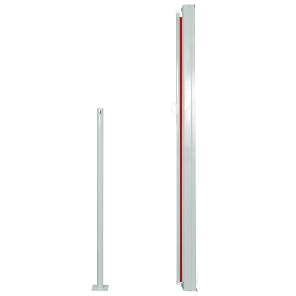 Patio Terrace Side Awning  Red