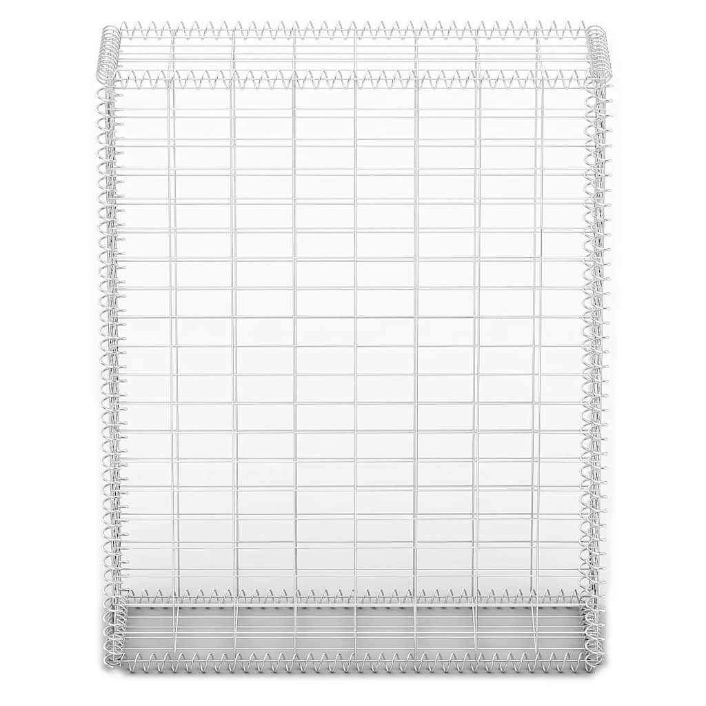 Gabion Basket with Lids Galvanised Wire L