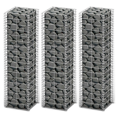 Gabion Set 3 pcs Galvanised Wire M