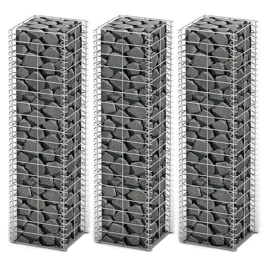 Gabion Set 3 pcs Galvanised Wire M