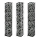 Gabion Set 3 pcs Galvanised Wire L