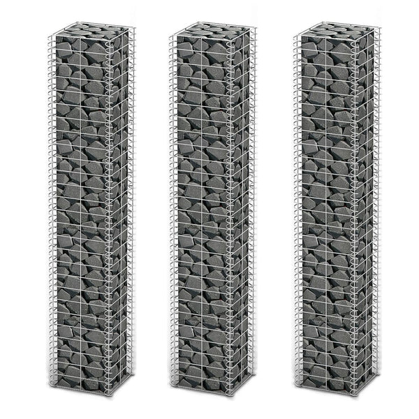  Gabion Set 3 pcs Galvanised Wire L